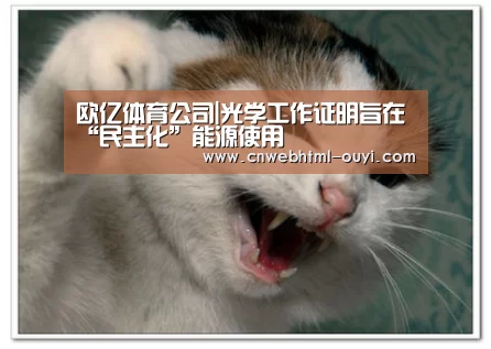 欧亿体育公司|光学工作证明旨在“民主化”能源使用