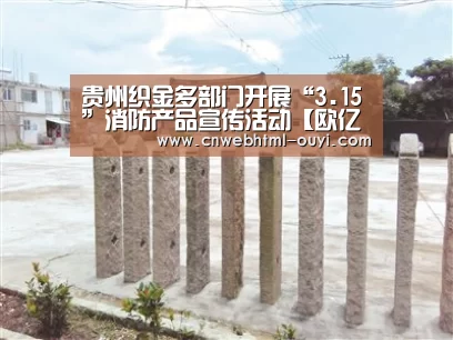 贵州织金多部门开展“3.15”消防产品宣传活动【欧亿体育官网】(图2) 欧亿体育公司