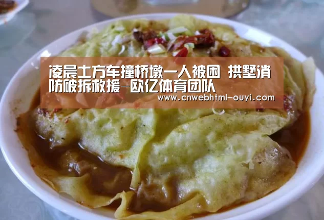 凌晨土方车撞桥墩一人被困 拱墅消防破拆救援-欧亿体育团队
